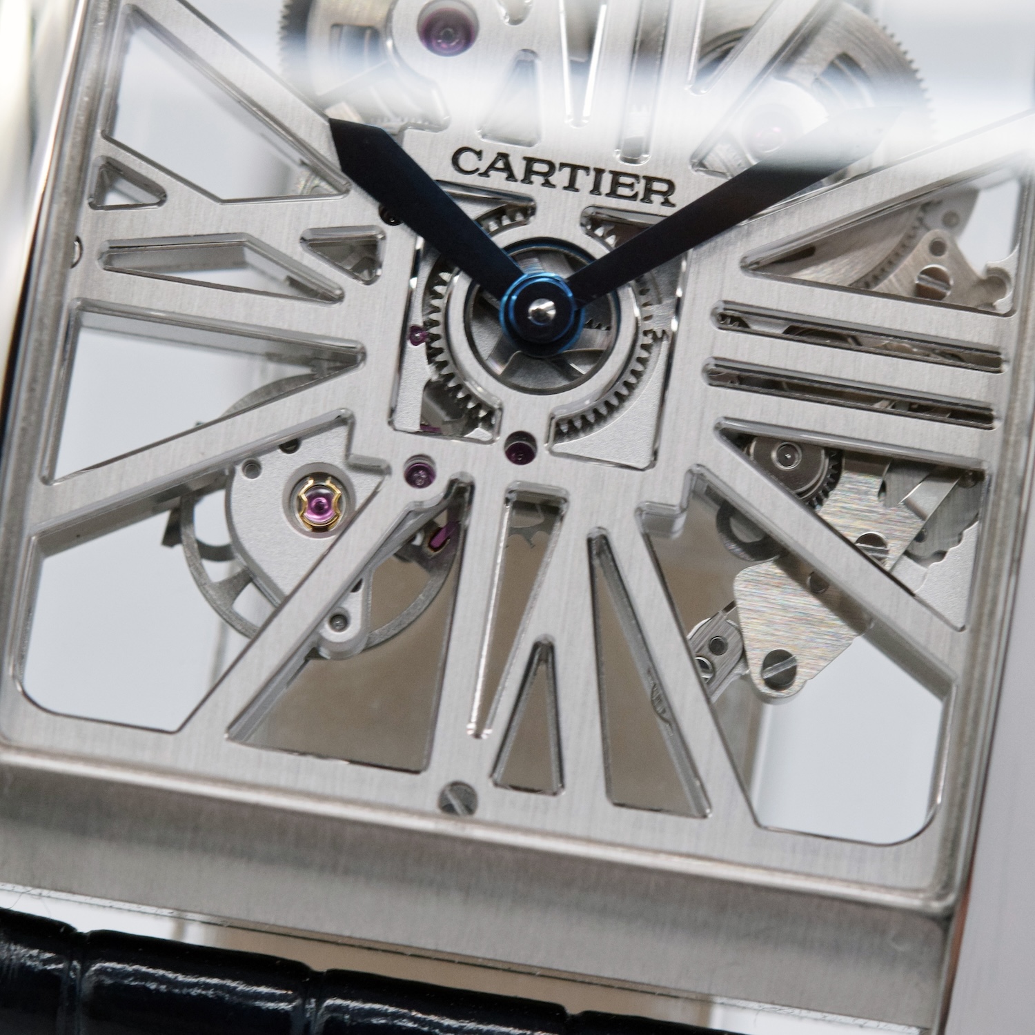 Cartier Tank MC Palladium Skeleton 3553 Manual Winding Watch ref