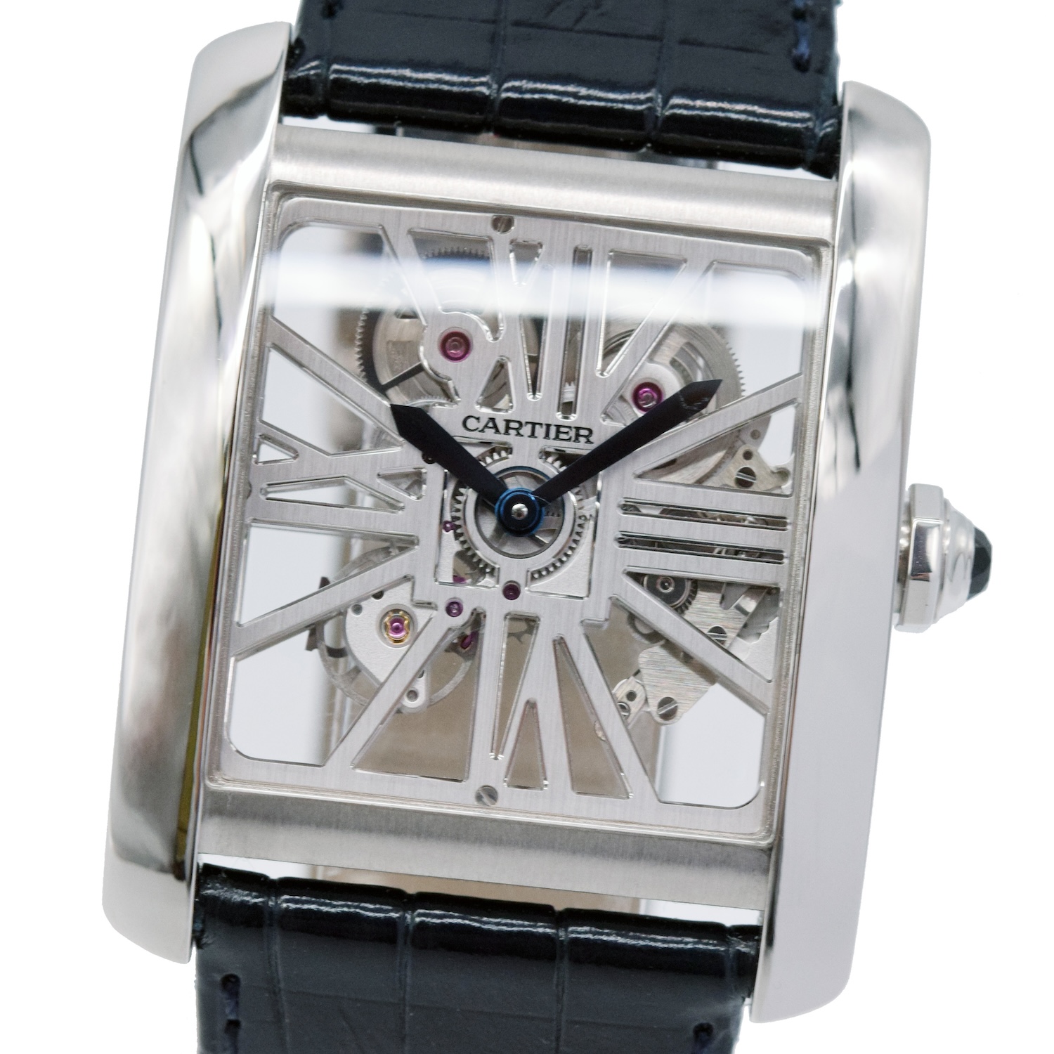 Cartier Tank MC Palladium Skeleton 3553 Manual Winding Watch ref