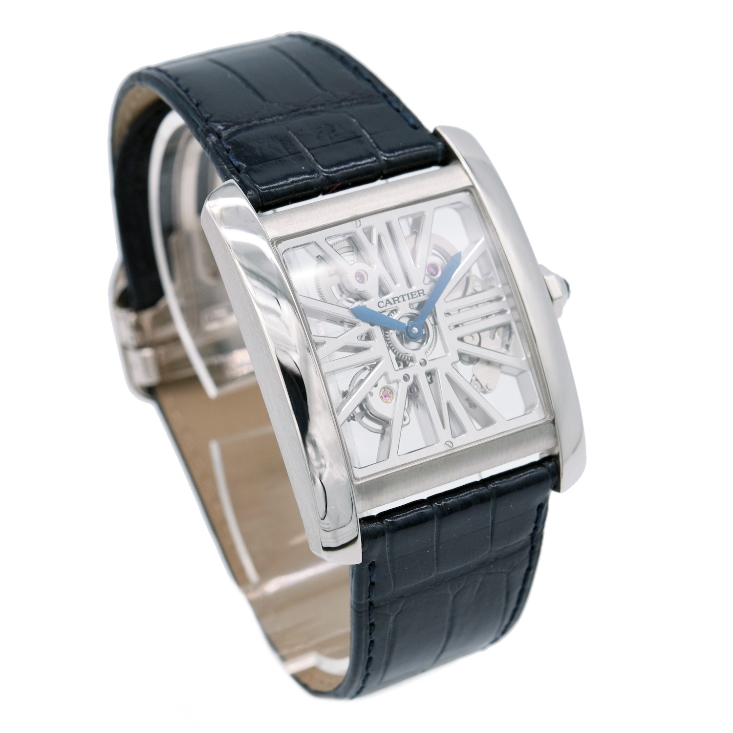 Cartier Tank MC Palladium Skeleton 3553 Manual Winding Watch ref