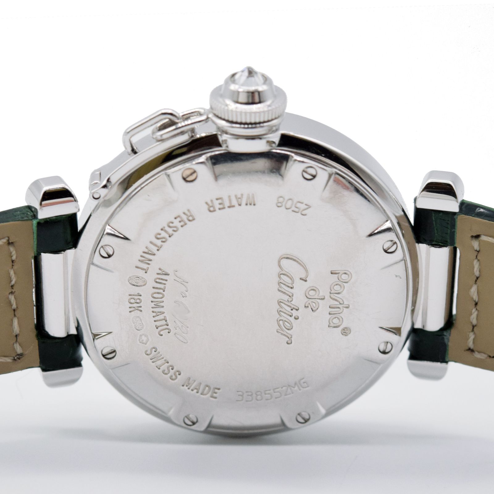 Cartier Pasha De Cartier 2508 32mm 18k White Gold Diamond