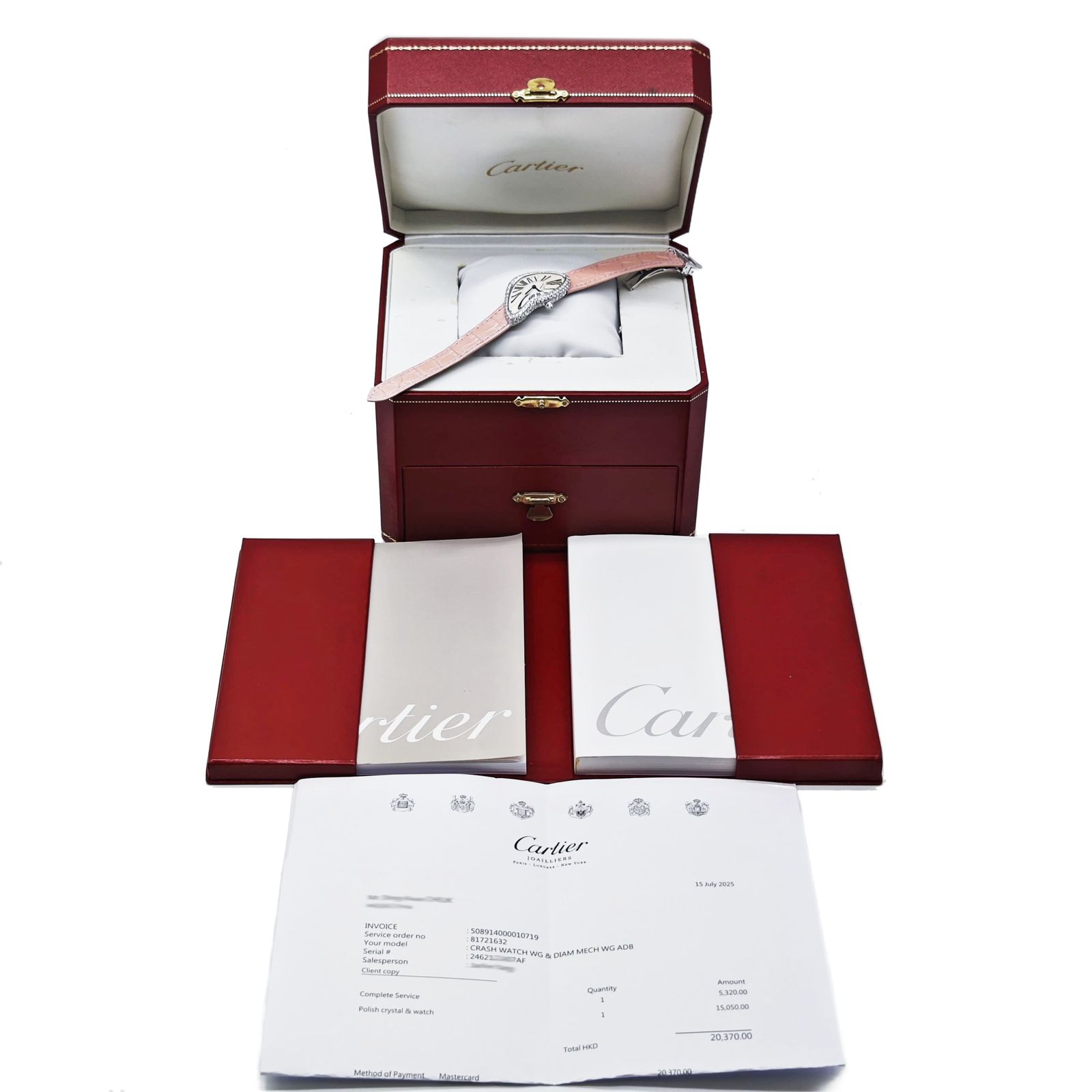 Cartier Crash 2462 18K White Gold and Diamond-set Watch | eBay