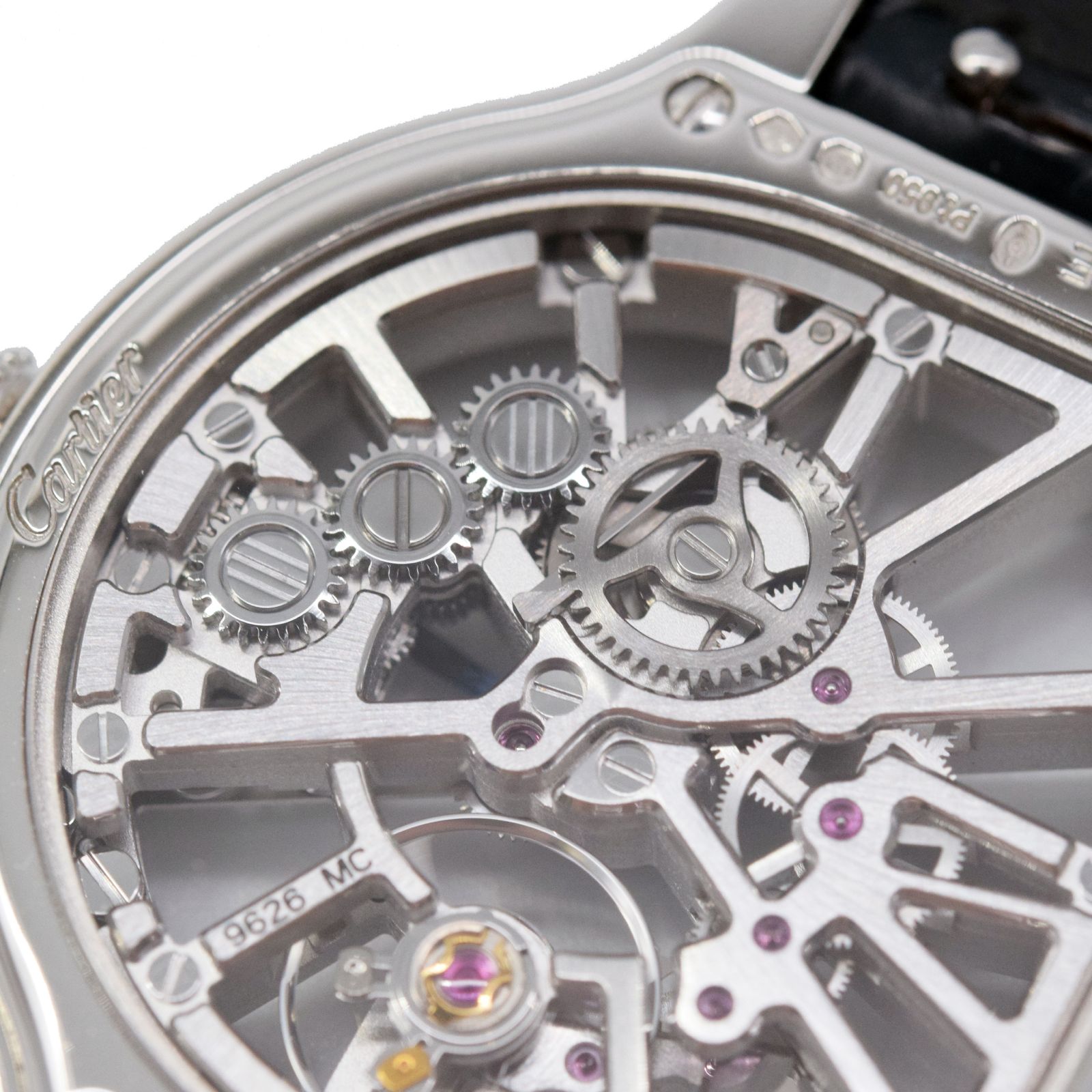 Cartier Cloche de Cartier Skeleton 4340 WHCC0003 Platinum Watch
