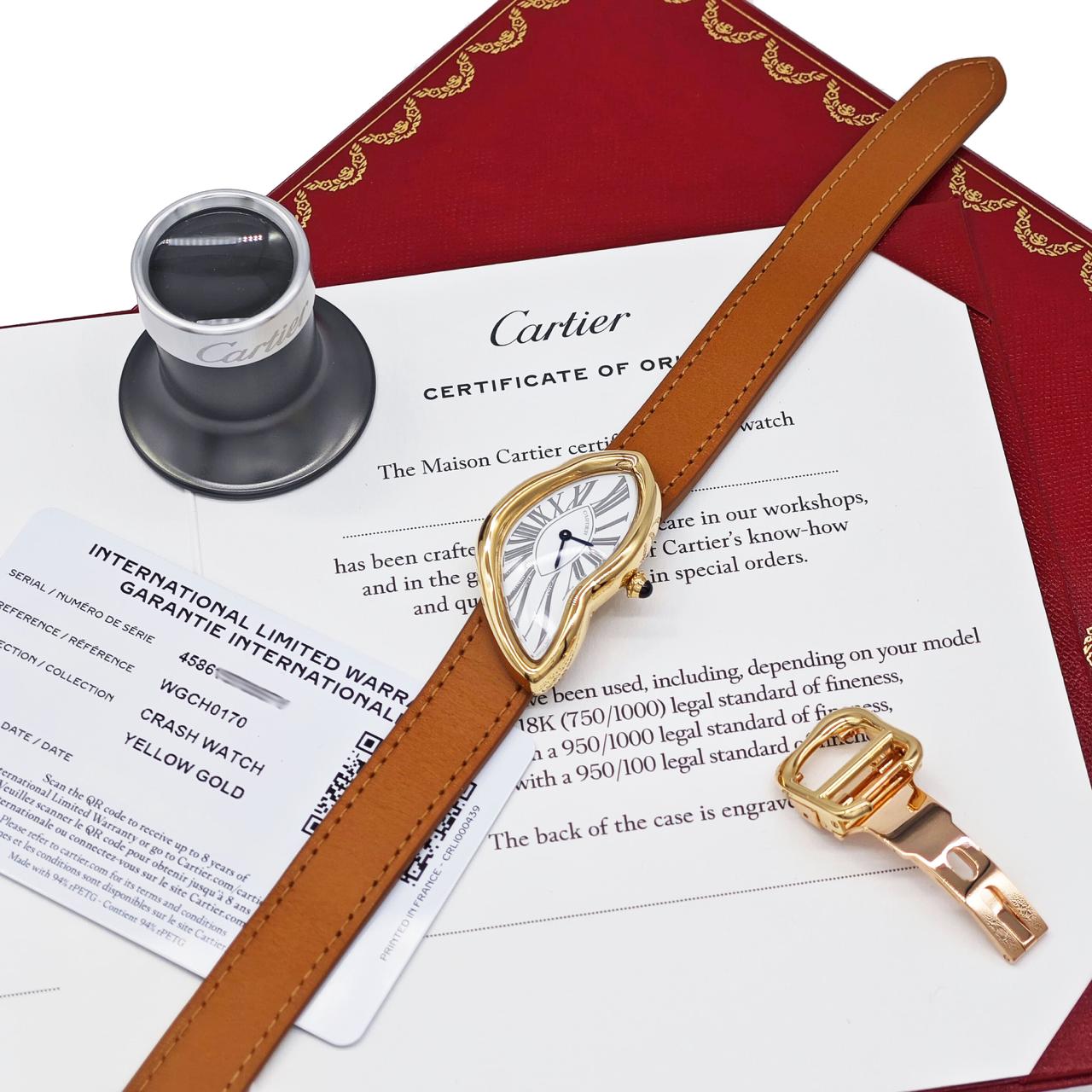 Cartier Crash 4586 WGCH0170 Yellow Gold NSO XL size | eBay