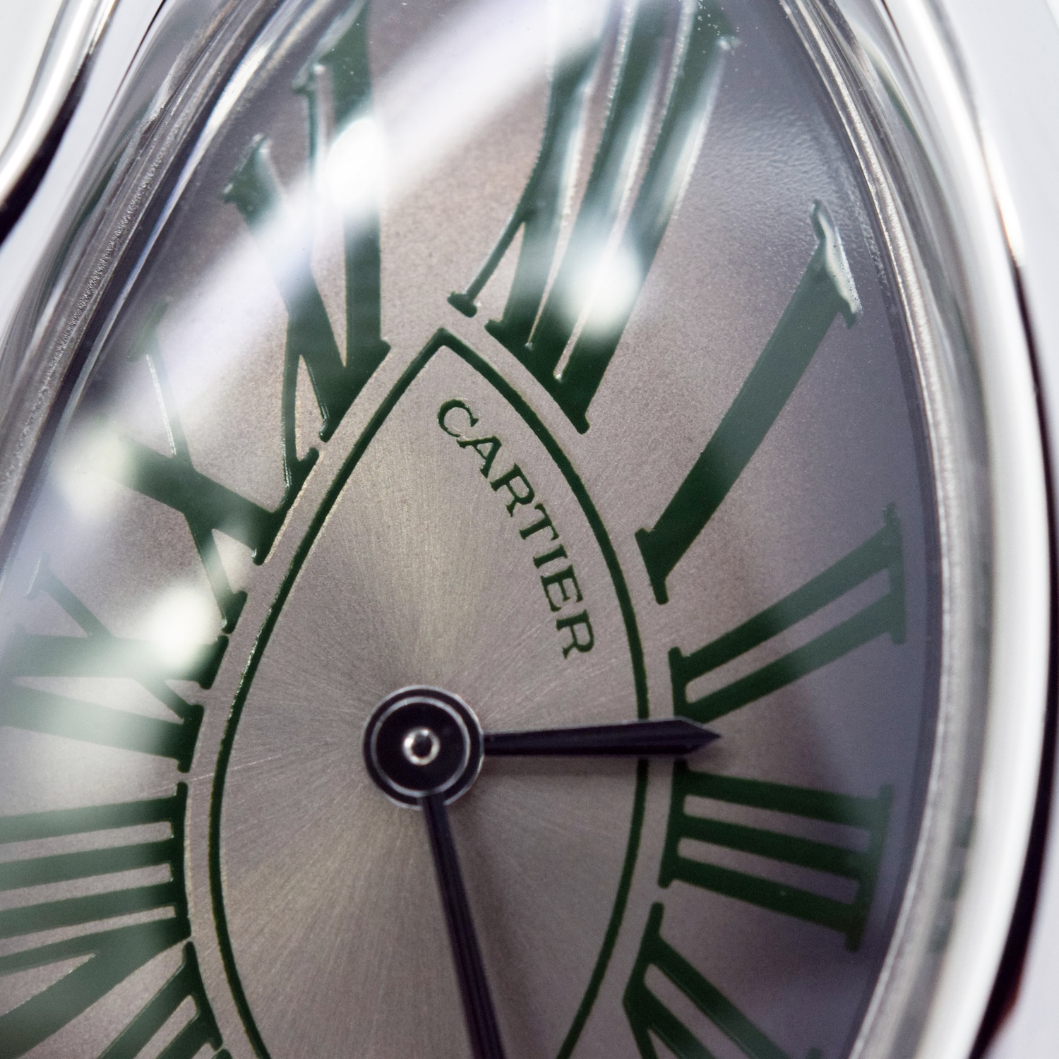 Cartier Crash NSO 4497 WGCH0135 18K White Gold Green Unique Piece