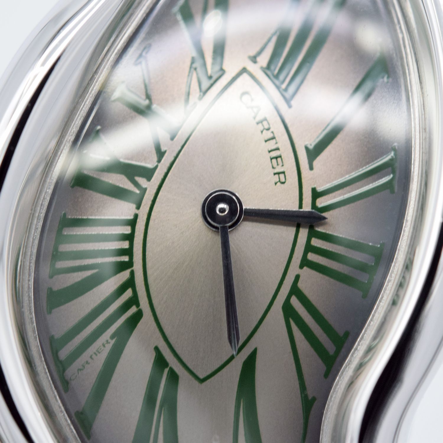 Cartier Crash NSO 4497 WGCH0135 18K White Gold Green Unique Piece